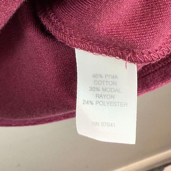 J.Jill Pure Jill Dress Women's Sz M Rose Pink Velvet Long Sleeve Shift Modest - Picture 4 of 8